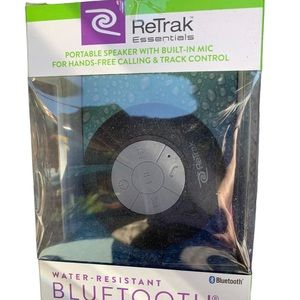 ReTrak Water Resistant Bluetooth Speaker  USB CHARGING